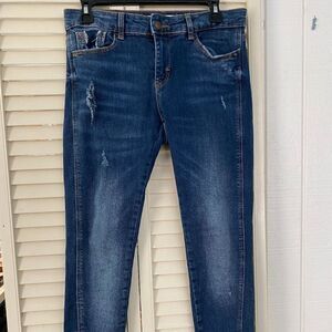 Z1975 MID RISE SKINNY JEANS WITH RIPS